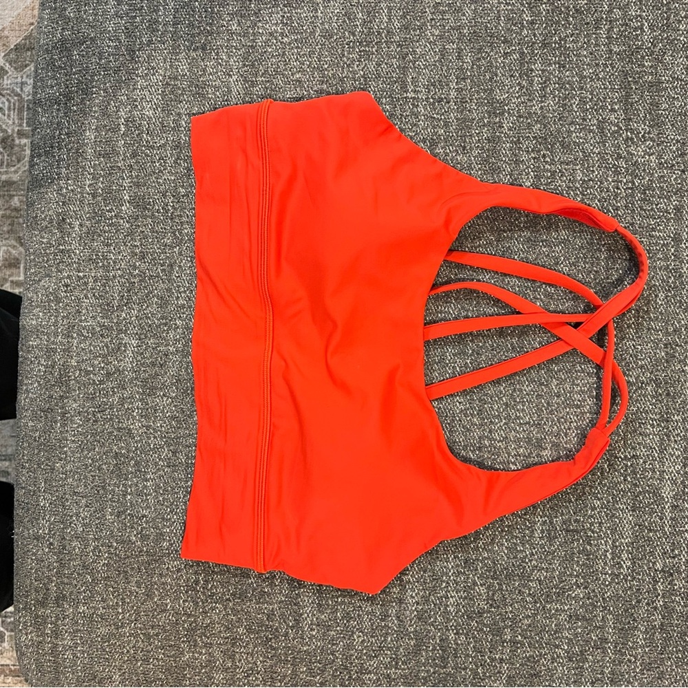Lululemon Energy LL Bra, Size 8, Hot Heat